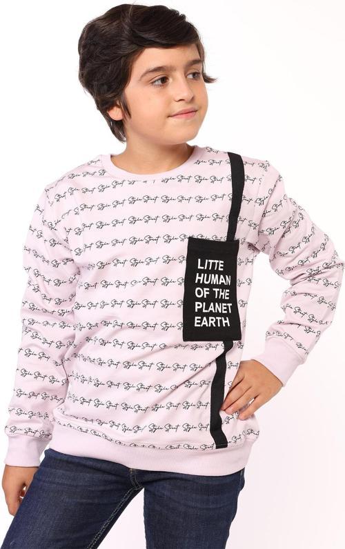 Toontoy Erkek Çocuk Cep Detaylı Baskılı Sweatshirt