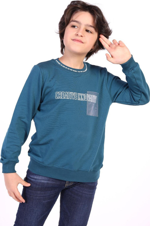 Toontoy Erkek Çocuk Creatıve Innovatıve Baskılı Sweatshirt