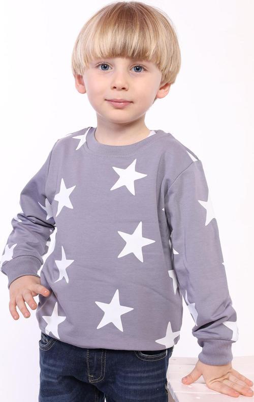 Toontoy Erkek Çocuk Komple Yıldız Baskılı Sweatshirt