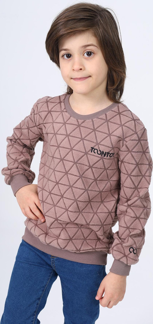 Toontoy Unisex Çocuk Nakışlı Sweatshirt