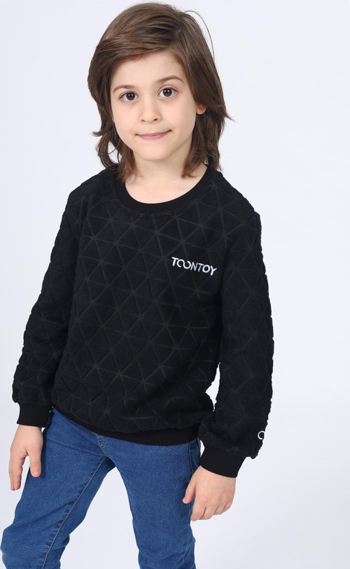 Toontoy Unisex Çocuk Nakışlı Sweatshirt