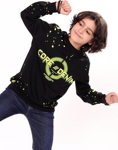 Toontoy Erkek Çocuk Baskılı Sweatshirt
