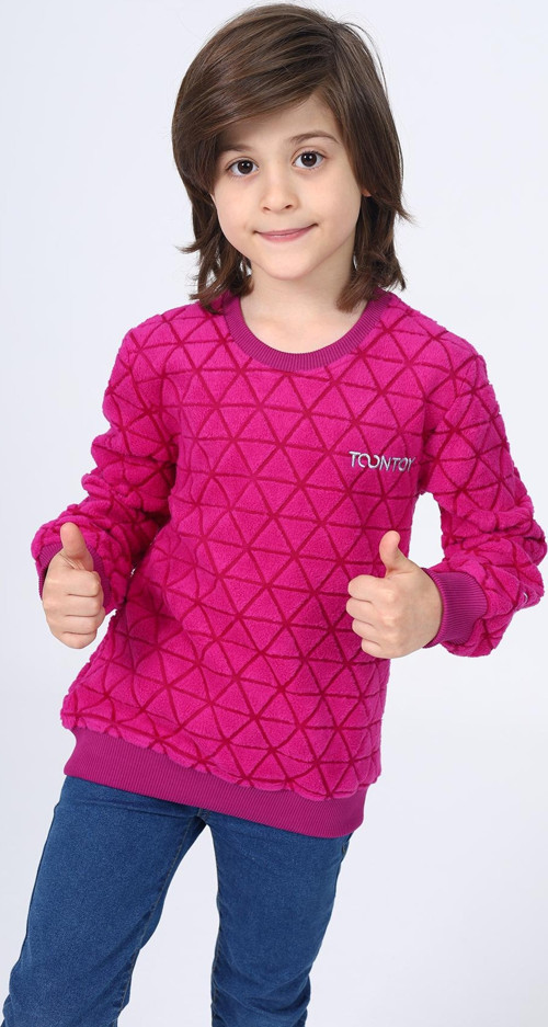 Toontoy Unisex Çocuk Nakışlı Sweatshirt