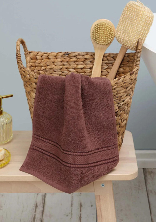 2 Adet Karaca Home Daily Soft Kahve %100 Pamuk El Havlusu 30x50 cm