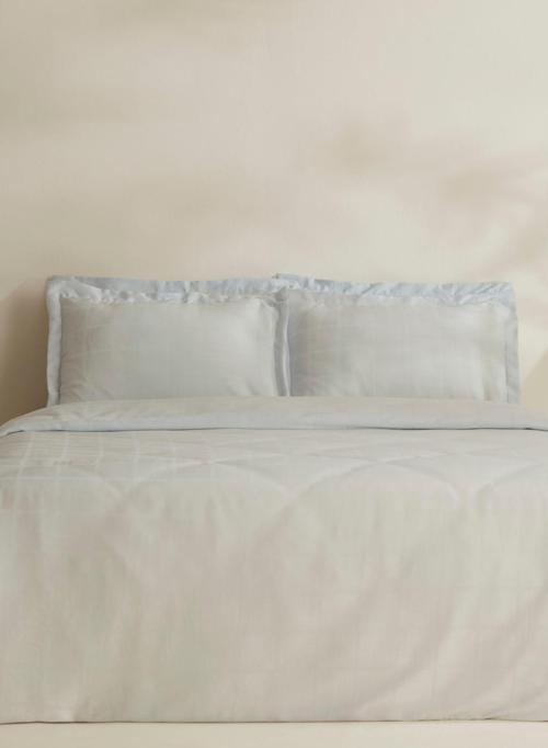 Royale Çift Kişilik Nevresim Takımı Açık Mavi