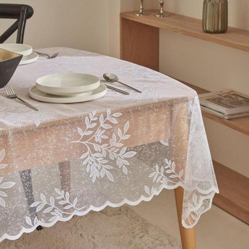 Hessa Masa Örtüsü Beyaz