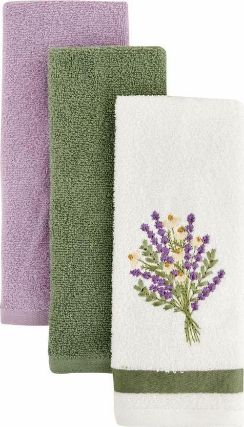 Lavanta %100 Pamuk 3 Parça El Havlusu 30x50 Cm
