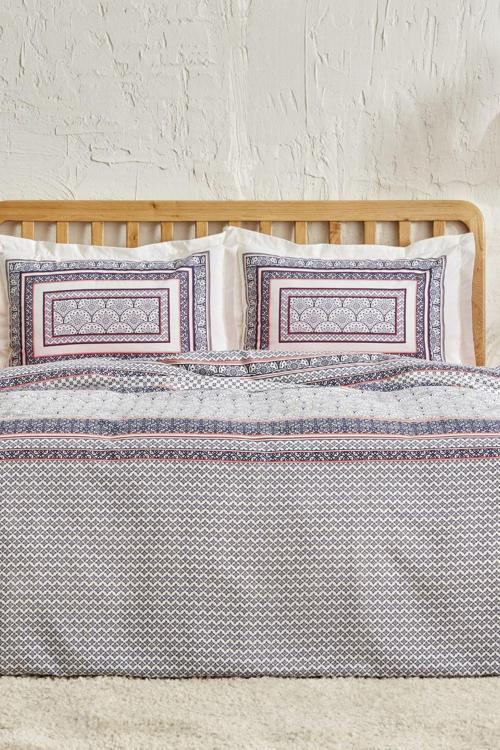 Navy Pamuk Çift Kişilik Pike Takımı İndigo