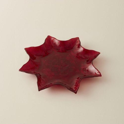 New Year Yılbaşı Angelic Dekoratif Tabak Kırmızı 32 cm