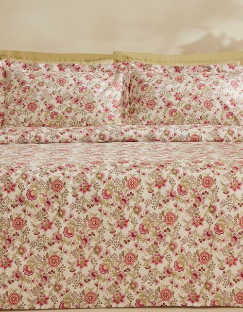 Molly %100 Pamuk Çift Kişilik Pike Takımı Pembe