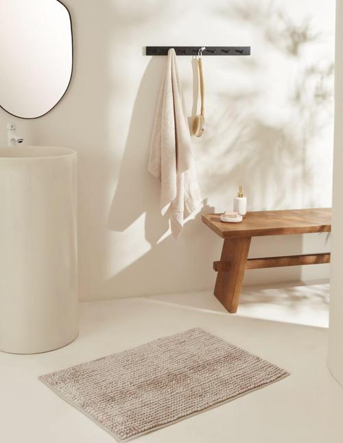 Jules Makarna Banyo Paspası Bej 60x90 cm