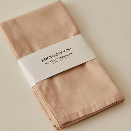 Belle Dertsiz 2'li Kumaş Peçete Bej