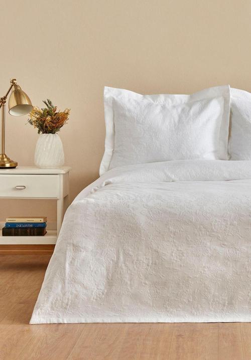 Verda %100 Pamuk Çift Kişilik Yatak Örtüsü