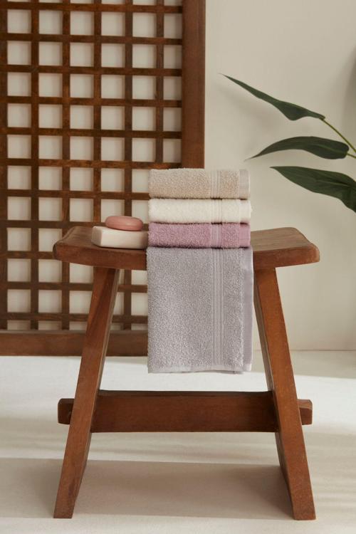 2 Adet Sarah Anderson Pavia 4'lü Misafir Havlu Set Renkli