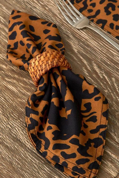 2 Adet Karaca Home Leopard Desenli 2li Peçete 40x40 cm 