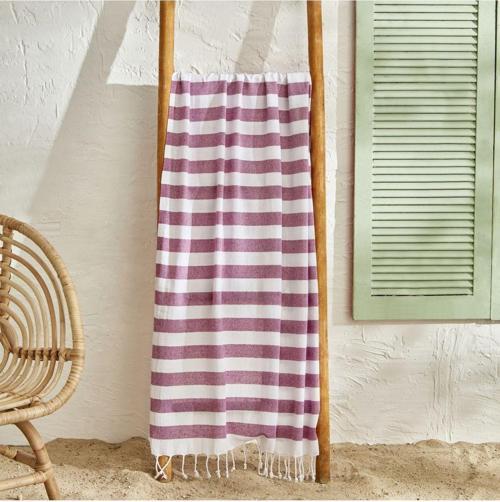 Lina Peştamal Plaj Havlusu Mürdüm