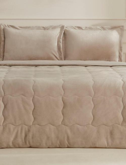 Flufy Çift Kişilik Soft Dream Comfort Set/Uyku Seti Bej