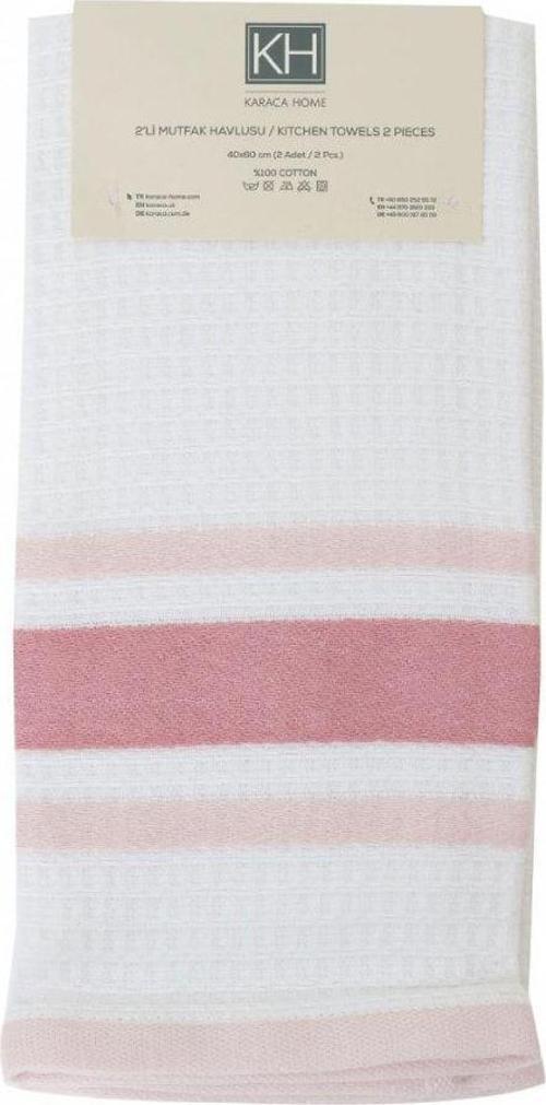 Swiss Pudra %100 Pamuk Mutfak Havlusu 2'li 60x40 cm
