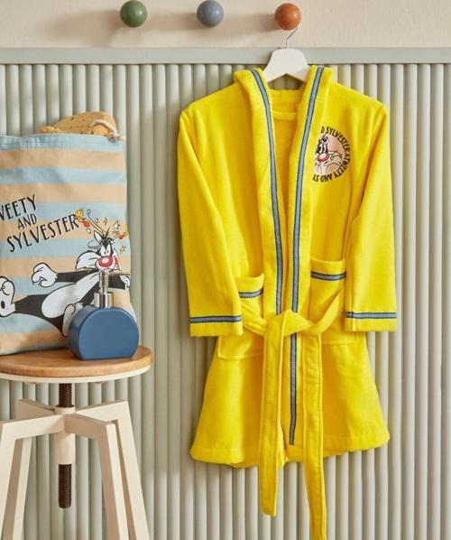 Karaca Home Looney Tunes Tweety Kapüşonlu Bornoz 8/10 Yaş