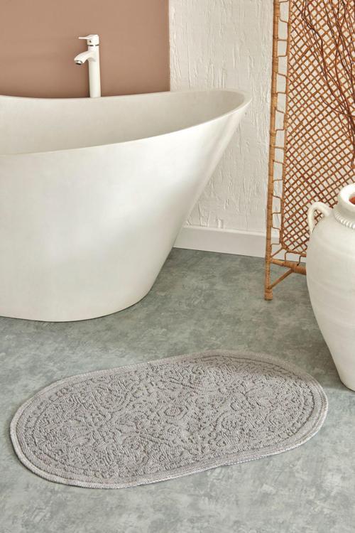Vista Oval Paspas 90x60 cm Gri