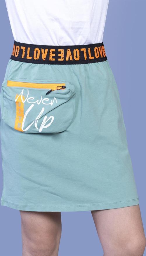 Toontoy Kız Çocuk Baskılı Çanta Detaylı Etek