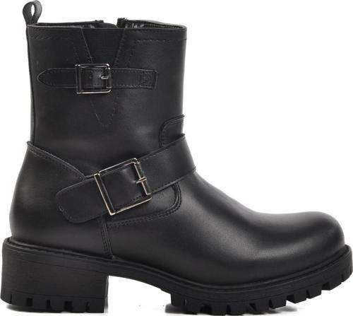 Siyah Fermuarlı Kadın Bot 23010 Z