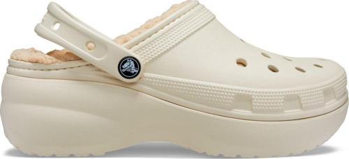 Classic Platform Lined Clog Kadın Krem Terlik