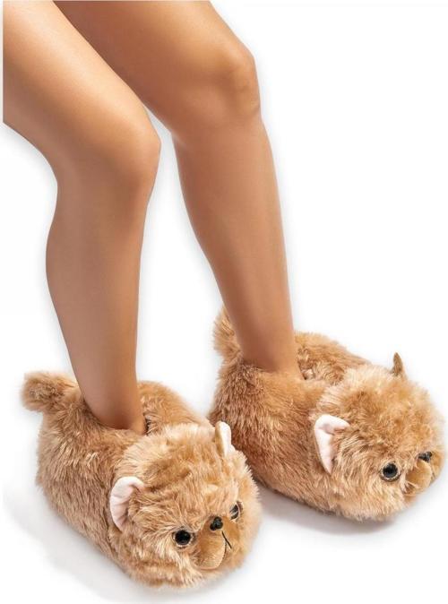 Cc0615Z Tw Kedi-2 Kahverengi Kadın Panduf