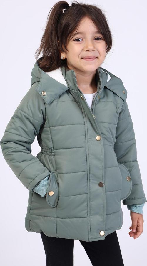 Toontoy Kız Çocuk Kapüşonlu İçi Kürklü Mont