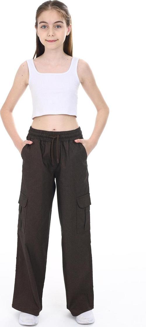 Toontoy Kız Çocuk Kargo Cepli Pantolon