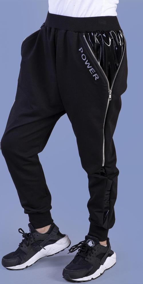 Toontoy Unisex Çocuk Fermuar Detaylı Deri Görünümlü Eşofman Alt