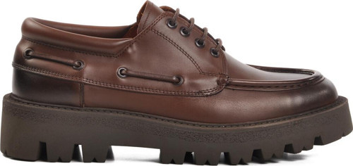 Kahve Hakiki Deri Erkek Casual Ayakkabı Premium 4008 M
