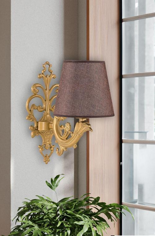 Tekli Eskitme Zamak Metal Aplik Kahverengi Şapkalı