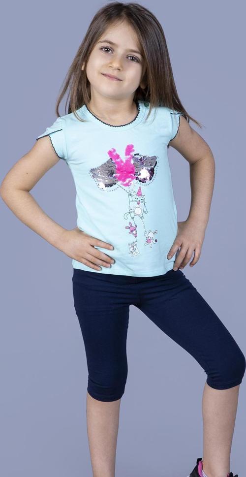 Toontoy Kız Çocuk Çevirmeli Pullu Takım