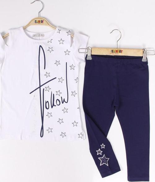 Toontoy Kız Çocuk Yıldız Baskılı  Your Dearms Yazılı Taytlı Takım