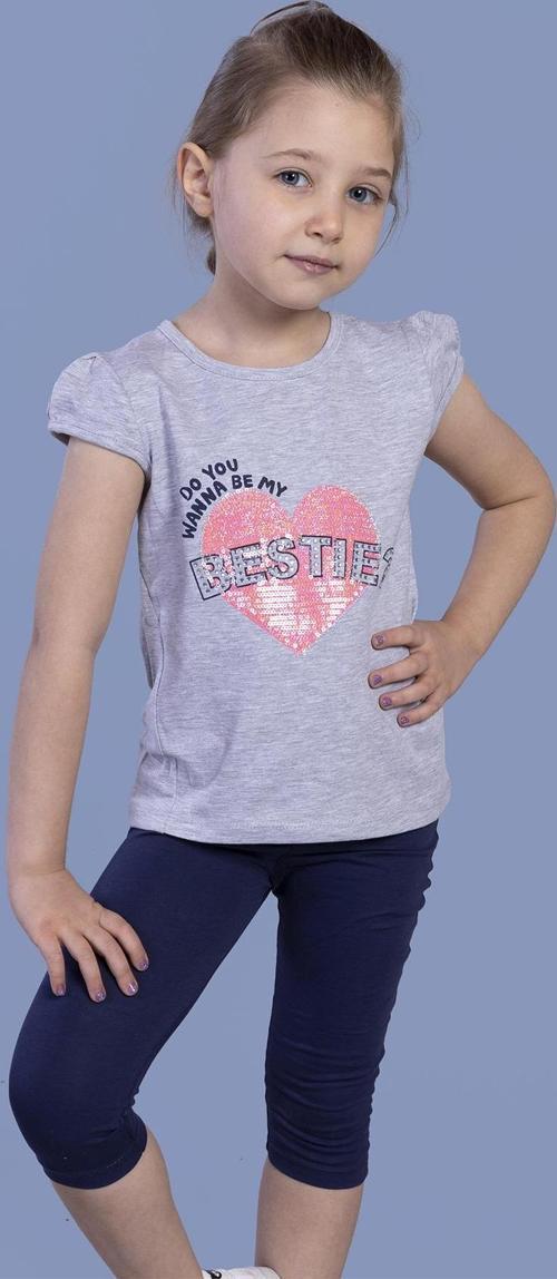 Toontoy Kız Bestie Baskılı Pul İşlemeli Taytlı Takım