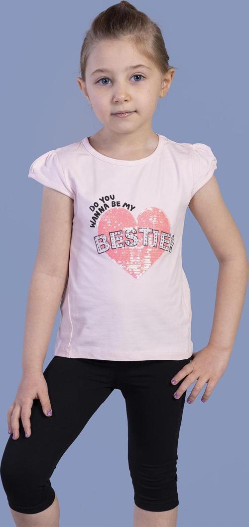 Toontoy Kız Bestie Baskılı Pul İşlemeli Taytlı Takım
