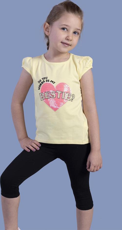 Toontoy Kız Bestie Baskılı Pul İşlemeli Taytlı Takım