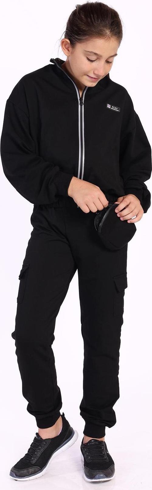 Toontoy Kız Çocuk Cüzdan Detaylı Eşofman Takımı