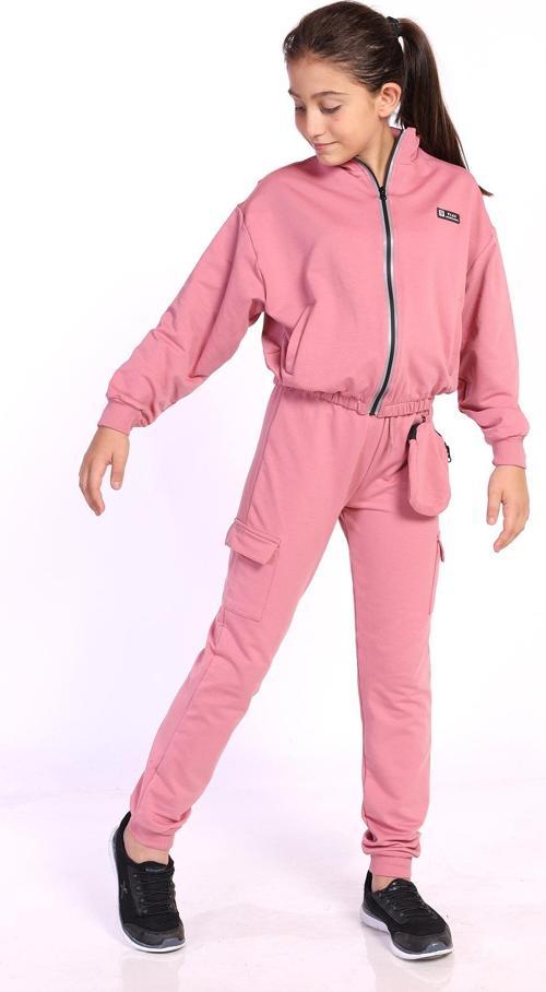 Toontoy Kız Çocuk Cüzdan Detaylı Eşofman Takımı