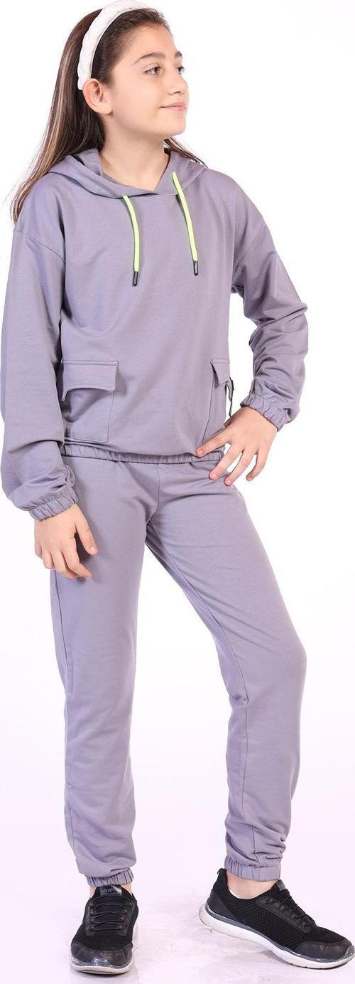 Toontoy Kız Çocuk Cepli Armalı Eşofman Takım