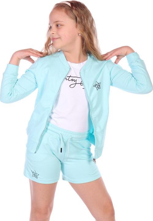 Toontoy Kız Çocuk Yıldız Baskılı Üçlü Şortlu Takım