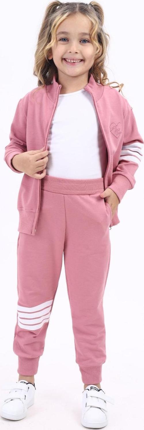 Toontoy Kız Çocuk Nakışlı Eşofman Takım