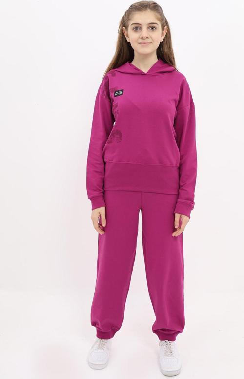 Toontoy Kız Çocuk Baskılı Eşofman Takım