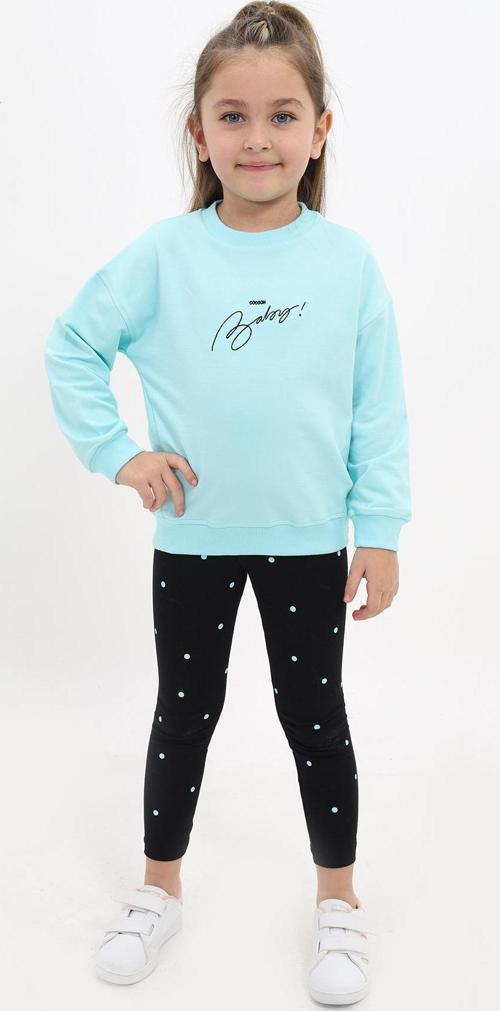 Toontoy Kız Çocuk Nakışlı Taytlı Takım