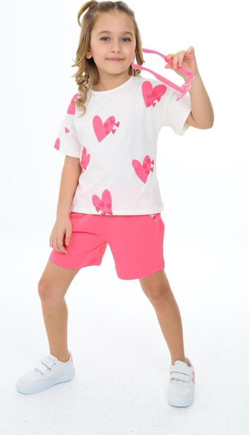 Toontoy Kız Çocuk Baskılı Şortlu Takım