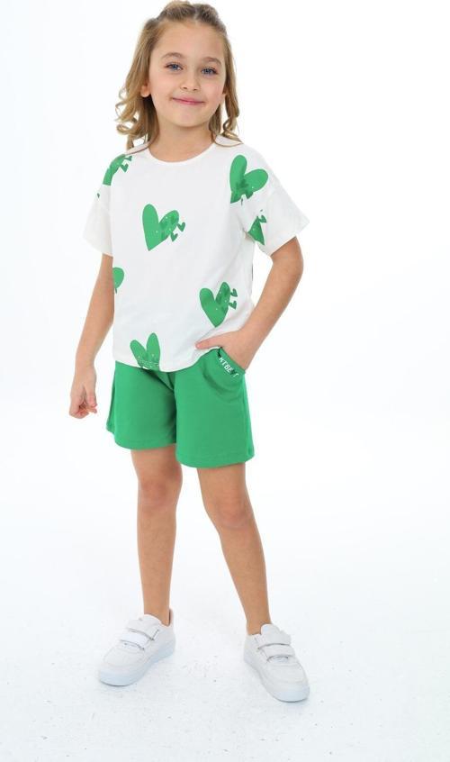 Toontoy Kız Çocuk Baskılı Şortlu Takım