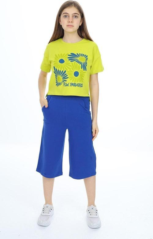 Toontoy Kız Çocuk Flw Paradıse Yazı Baskılı Kaprili Takım