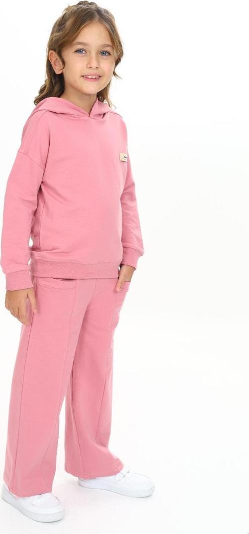 Toontoy Kız Çocuk Kapüşonlu Göğsü Armalı Eşofman Takım