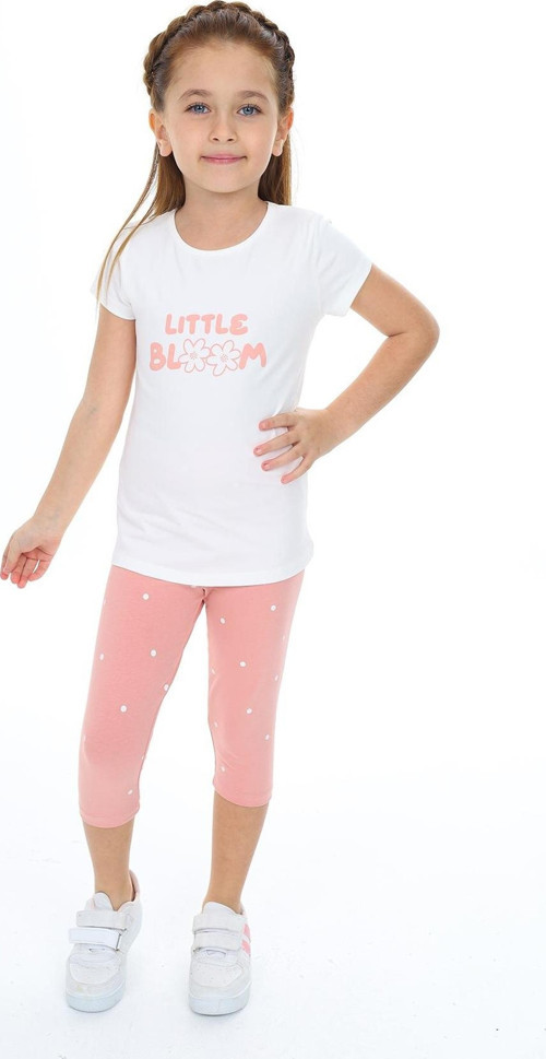 Toontoy Kız Çocuk Lıttle Bloom Baskılı Kaprili Takım
